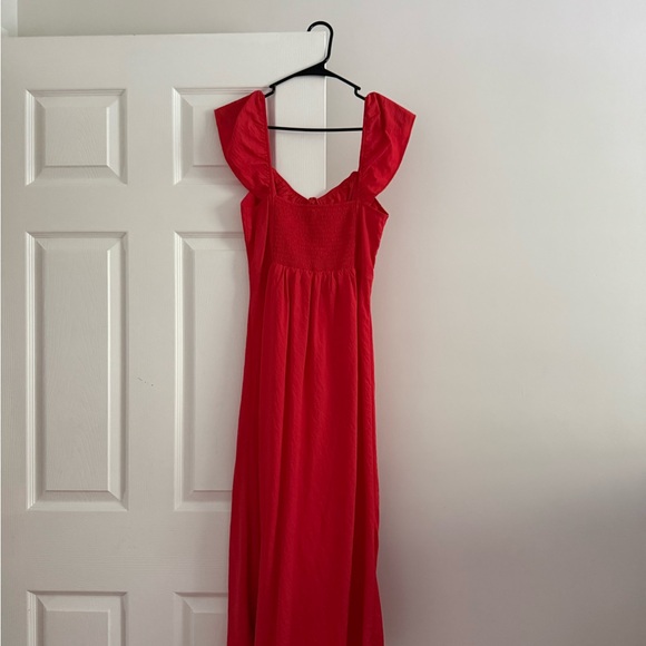 American Eagle Outfitters Red Midi Sundress with Sweetheart Neckline - Picture 1 of 2